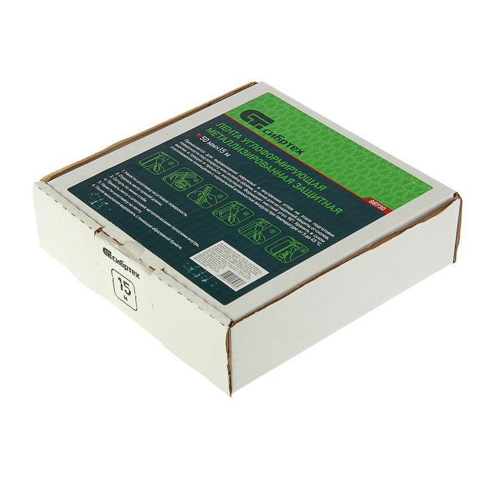 Лента углоформирующая защитная "СИБРТЕХ", 15 м, металлизированная