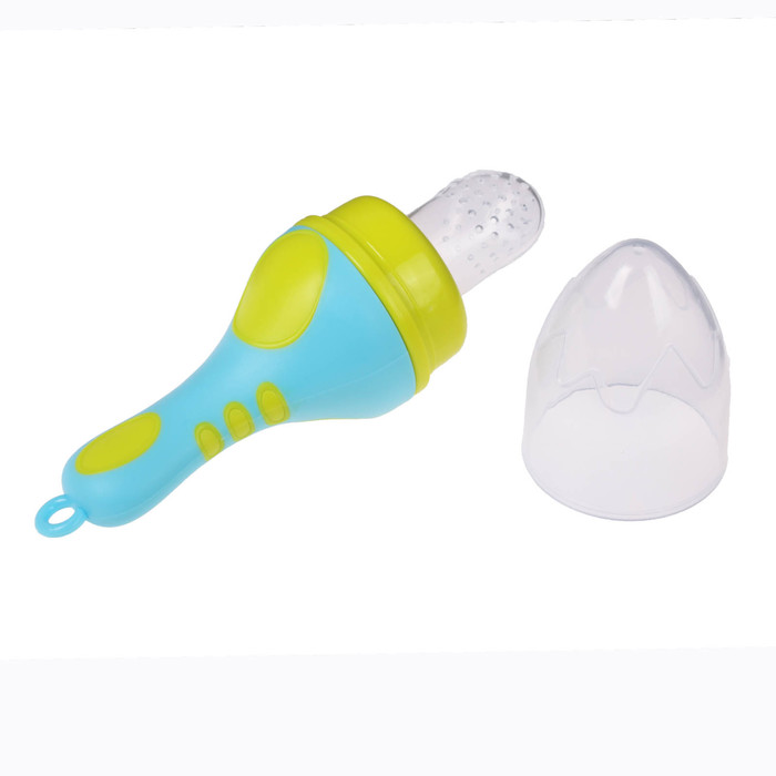 Изделие для прикорма с силиконовой сеточкой, цвет голубой/лайм