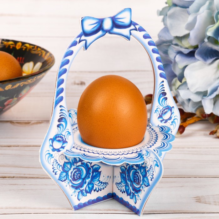 Подставка пасхальная на 1 яйцо "Корзинка"