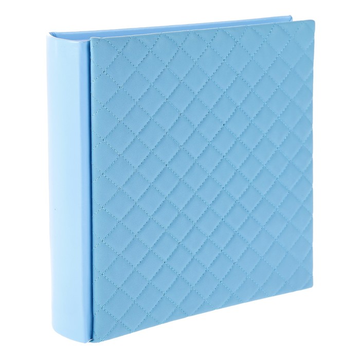 Фотоальбом на 200 фото 10х15 см "Ромбики" кожзам бумажные листы  21х22,5х5 см