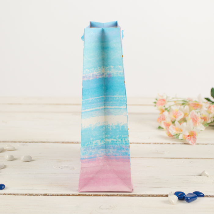 Пакет подарочный "Градиент", 30 х 12 х 42 см