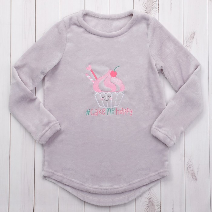 Джемпер женский KAFTAN "Candy" сер, р-р 46-48, 100% п/э, велсофт