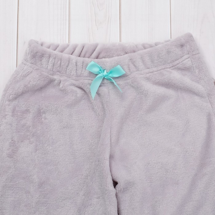 Брюки женские KAFTAN "Candy" сер, р-р 46-48, 100% п/э, велсофт