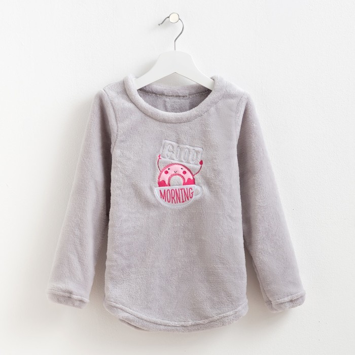 Джемпер детский KAFTAN "Candy" серый, р-р 32, 100% п/э, велсофт