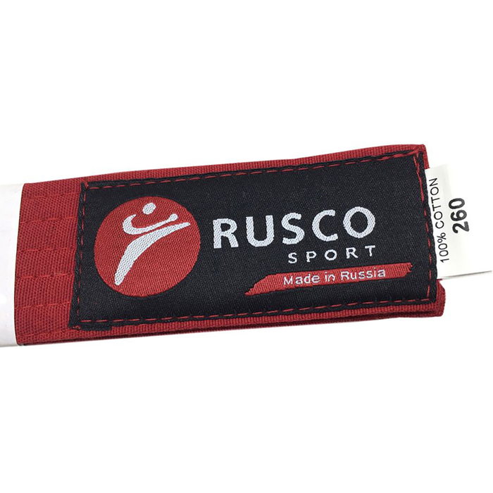 Пояс для карате 2.6 м RUSCO SPORT цвет красный
