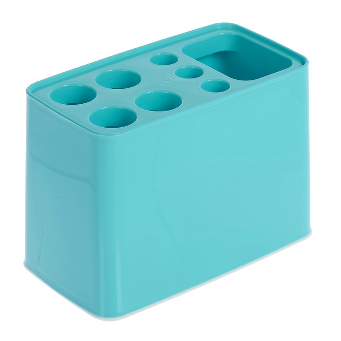 Подставка для зубных щёток "Дебют", цвет бирюзовый