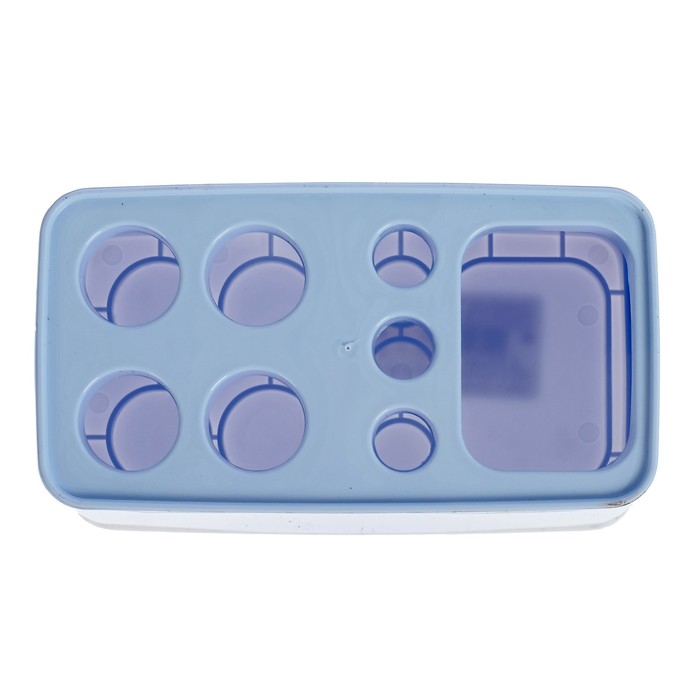 Подставка для зубных щёток "Дебют", цвет голубой