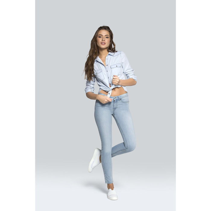 Джинсы женские CELG 756/3465, цвет голубой, р-р 44 (94), рост 170