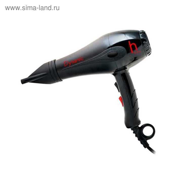 Фен Harizma h10208 DYNAMIC, 2000 Вт, 2 скорости, 3 температурных режима, черный