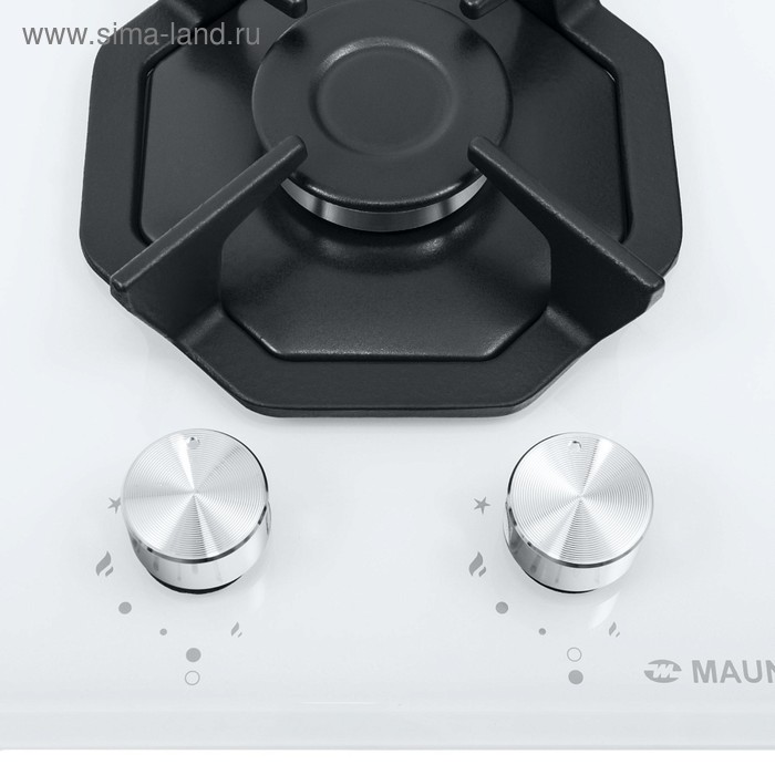 

Варочная поверхность Maunfeld EGHG.32.2CW/G, газовая, 2 конфорки, цвет белое стекло