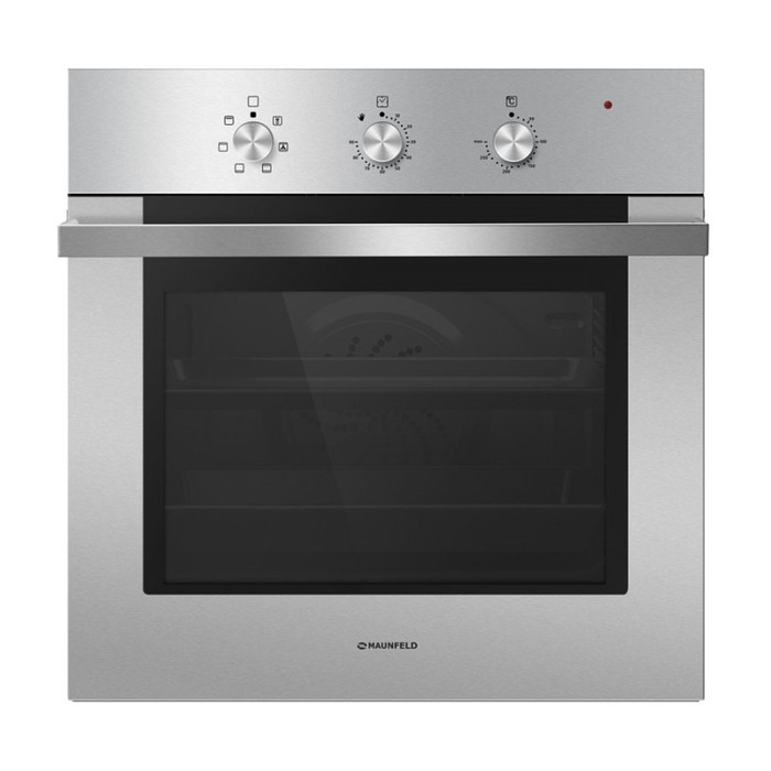 Духовой шкаф Maunfeld MEOF.676S3, 67 л, электрический, чёрный/серебристый