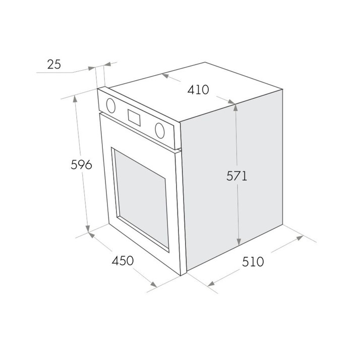 Духовой шкаф Maunfeld MEOXN.376RCC.TA, 37 л, электрический, медь