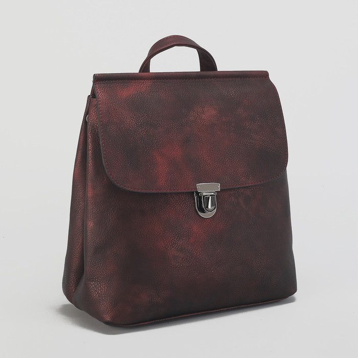 Рюкзак молодёжный, отдел, с расширением, наружный карман, цвет бордовый