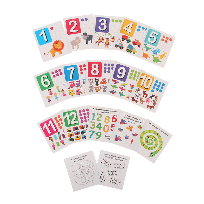 Набор карточкек "Считаем от 1 до 12" 25707