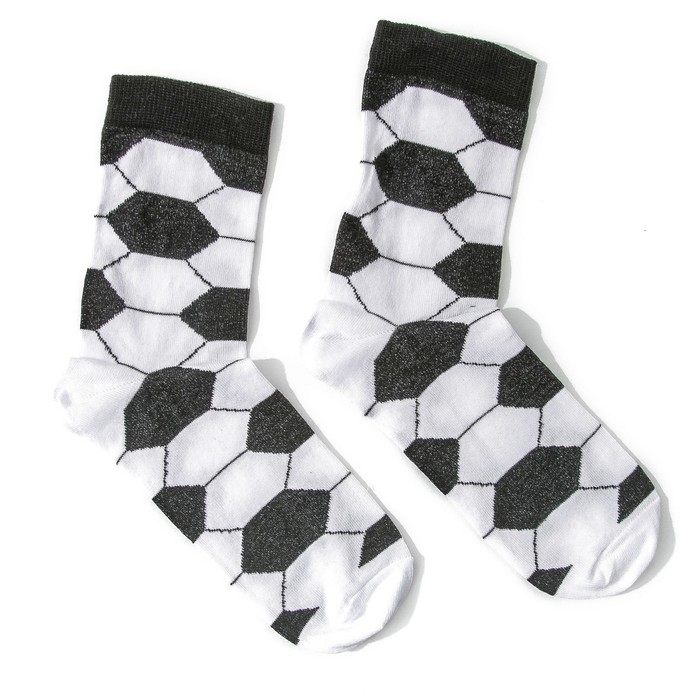 Носки мужские, цвет чёрно-белый, размер 27