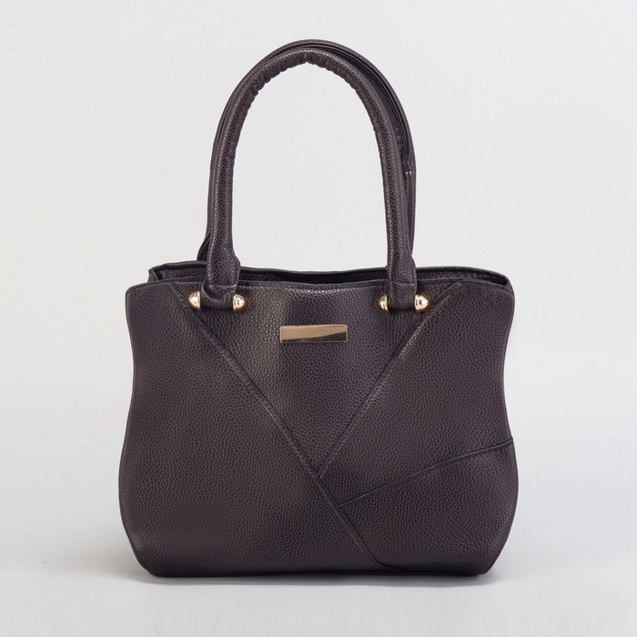 Сумка женская, отдел с перегородкой на молнии, наружный карман, цвет коричневый