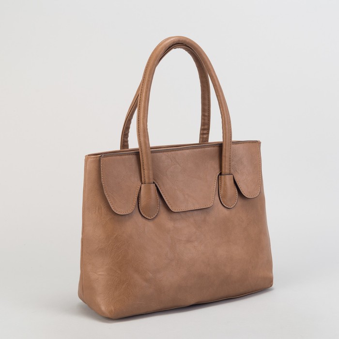 Сумка женская, отдел с перегородкой на молнии, наружный карман, цвет хаки