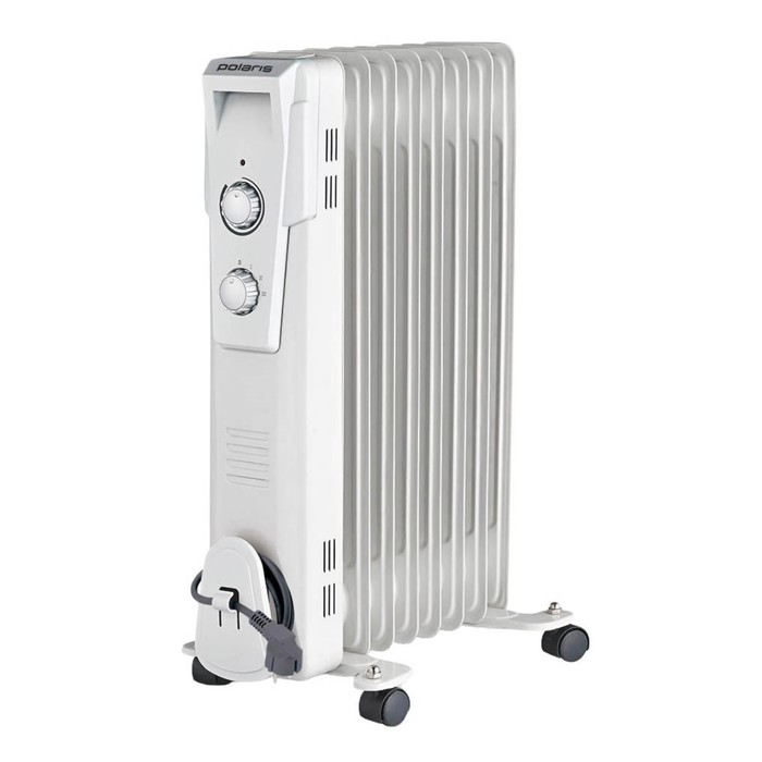 Обогреватель Polaris PRE G 0820, масляный, 8 секций, 2000 Вт, белый