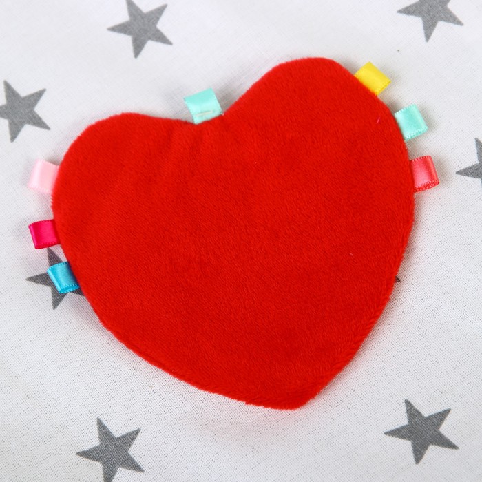 Развивающая игрушка-шуршалка «Сердечко»