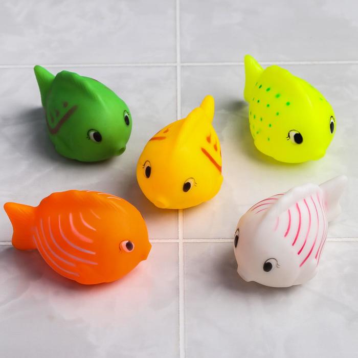 Резиновая игрушка для игры в ванной Чудо-рыбка, цвет СЮРПРИЗ