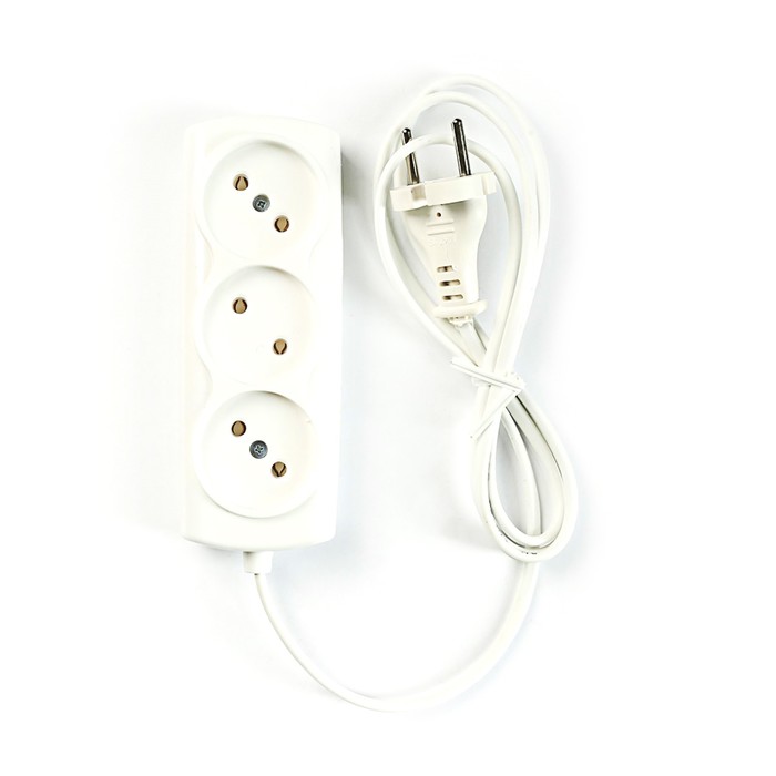 Удлинитель ФАZА УДП-3-150, 3 розетки, 1.5 метра, 6 А, ШВВП 2 х 0.5, без заземления