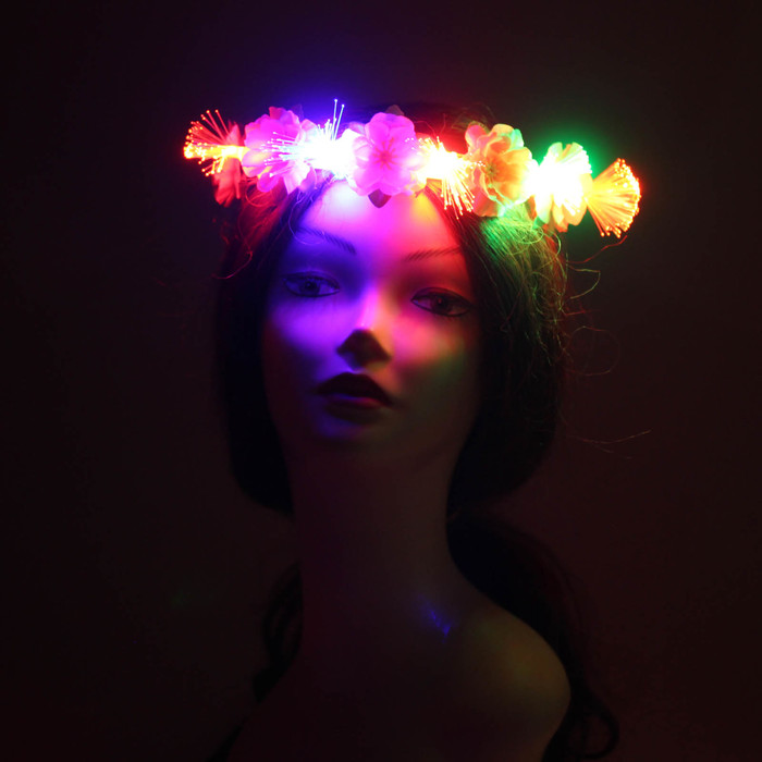 Гавайский светящийся венок "Вечеринка"