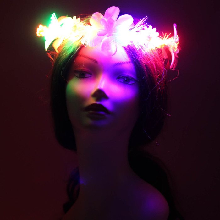 Гавайский светящийся венок "Невеста"