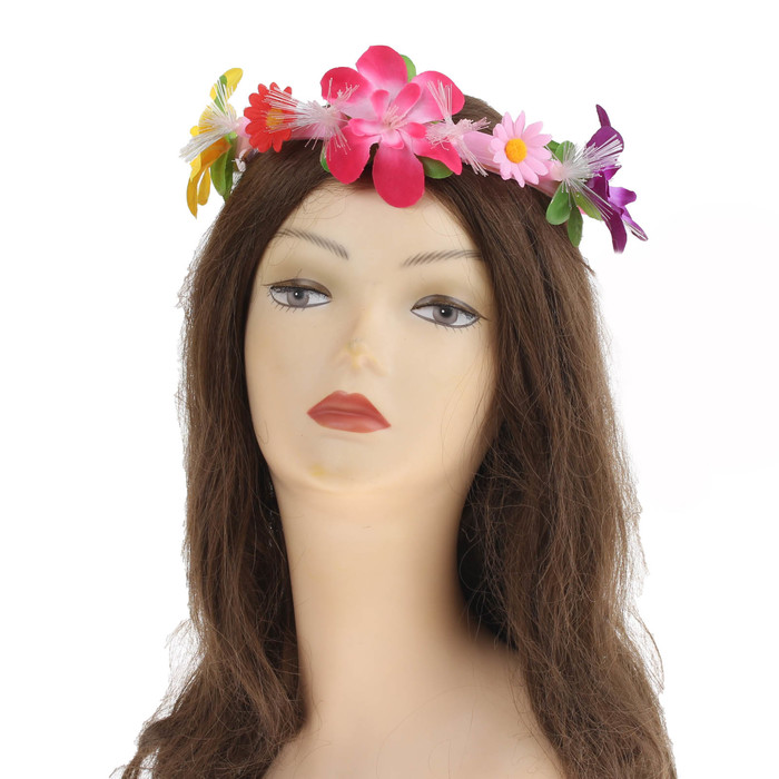 Гавайский светящийся венок "Утренние цветы"