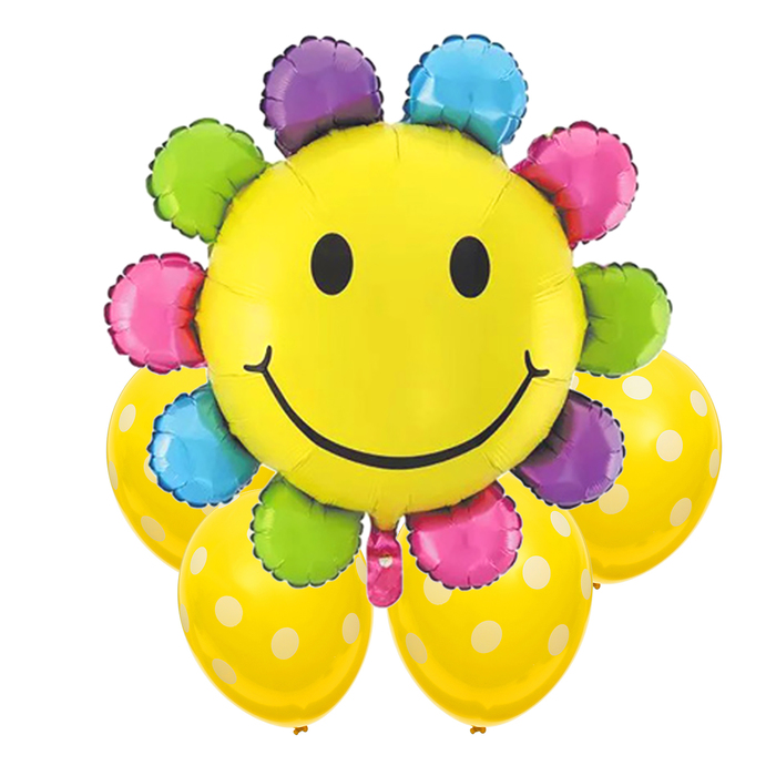 Букет из шаров "Ромашка", фольга, набор из 5 шт.