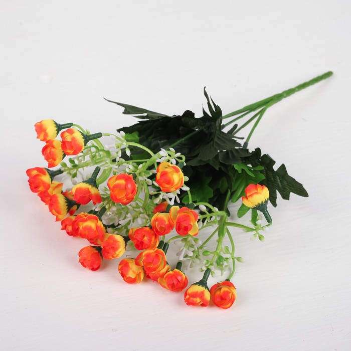 Букет "Роза с белыми цветочками" 27 см, микс