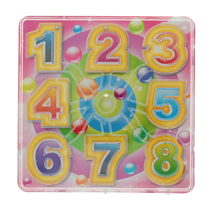 Головоломка лабиринт "Цифры", цвета МИКС