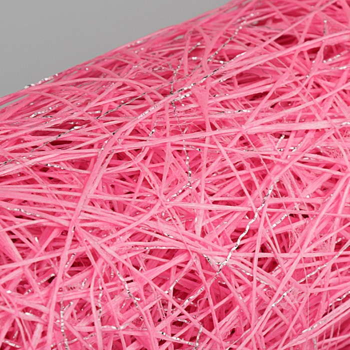 Сетка сизаль металлизированная, BOZA, розовый, 0,53 x 4,57 м