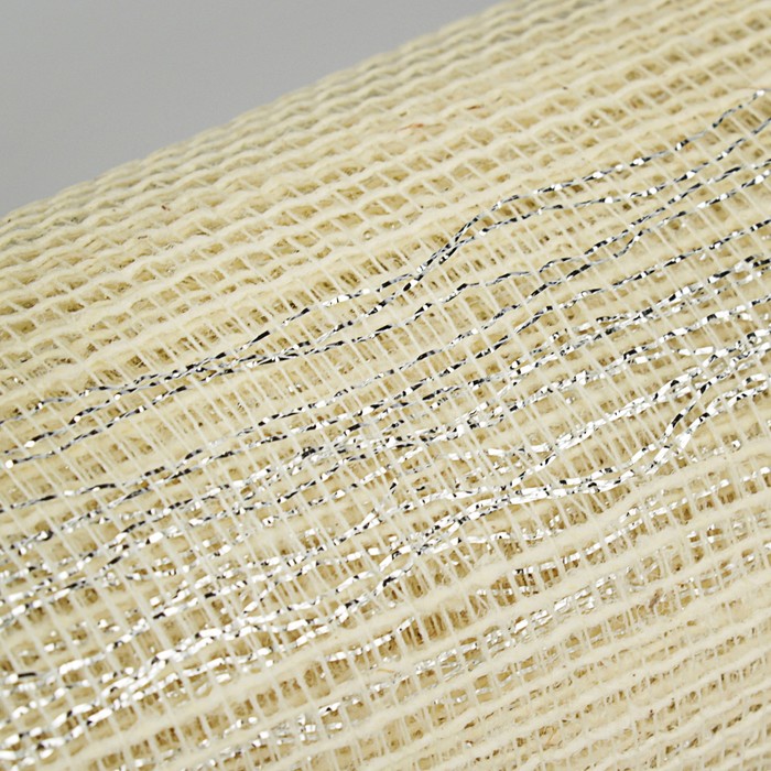 Сетка натуральная, BOZA металлизированная, белый, 0,53 x 4,57 м