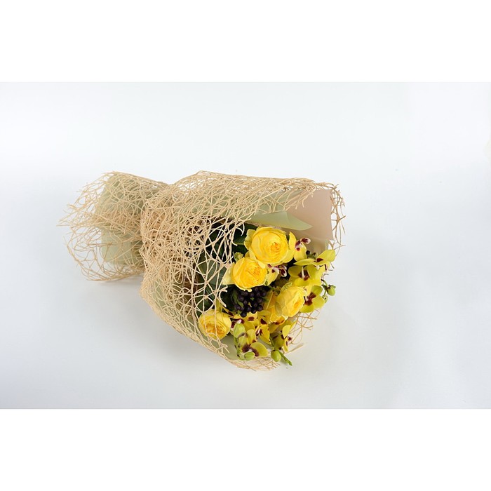 Сетка сизаль металлизированная, BOZA, натуральный, 0,53 x 4,57 м