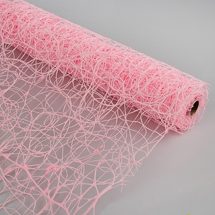 Сетка сизаль премиум, BOZA, светло-розовый, 0,53 x 4,57 м