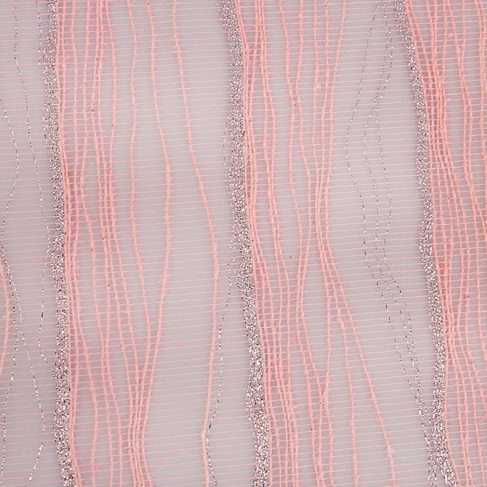 Сетка «Бриса» металлизированная, BOZA, светло-розовый, 0,53 x 4,57 м