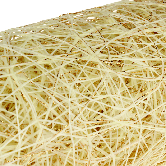 Сетка сизаль металлизированная, BOZA, слоновая кость, 0,53 x 4,57 м