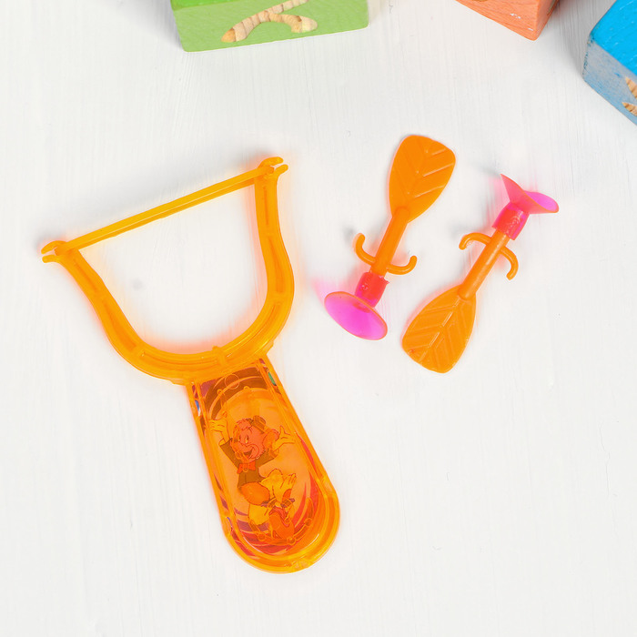 Рогатка "Головоломка" 2 присоски, цвета МИКС