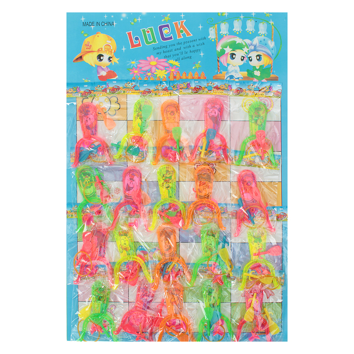 Рогатка "Головоломка" 2 присоски, цвета МИКС