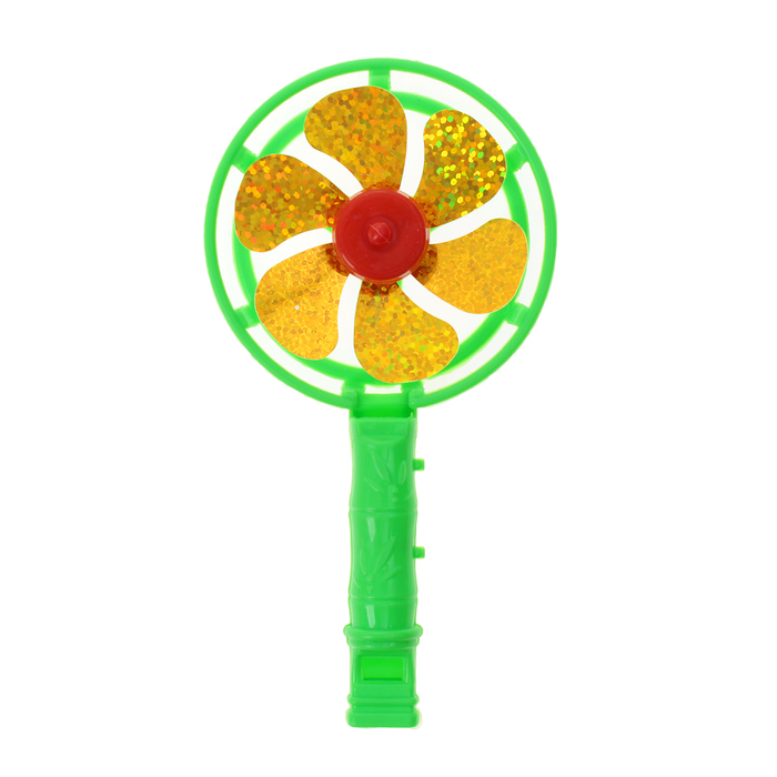 Ветерок "Голография" со свистком, цвета МИКС