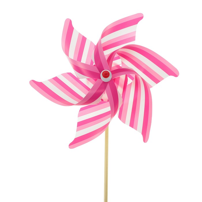 Ветерок "Полосатик", цвет розовый