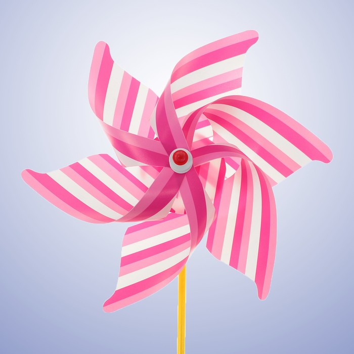 Ветерок "Полосатик", цвет розовый