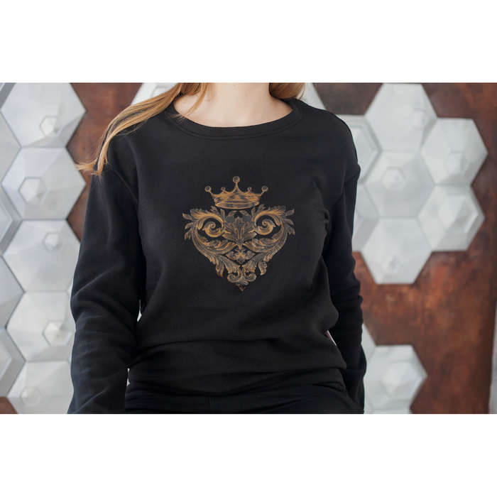 Джемпер женский KAFTAN "Барокко", чёрный, 42-44, флис