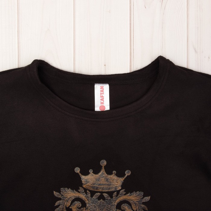 Джемпер женский KAFTAN "Барокко", чёрный, 42-44, флис