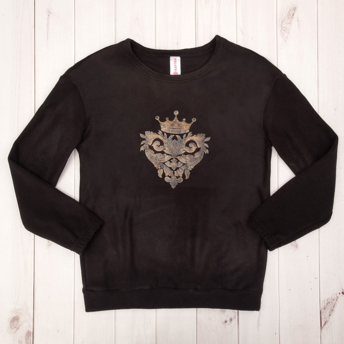 Джемпер женский KAFTAN "Барокко", чёрный, 50-52, флис