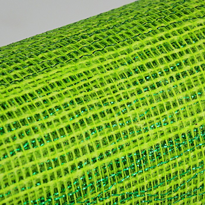 Сетка натуральная, BOZA металлизированная, светло-зелёный, 0,53 x 4,57 м