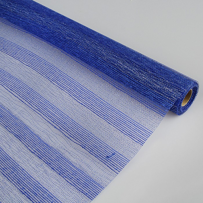 Сетка натуральная, BOZA металлизированная, кобальт, 0,53 x 4,57 м