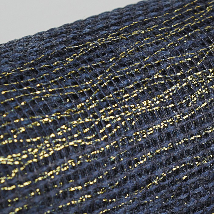 Сетка натуральная, BOZA металлизированная, индиго, 0,53 x 4,57 м