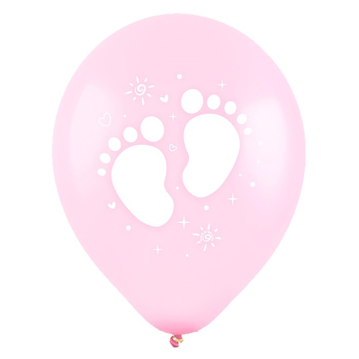 Шар латексный 12" "Малышка", пастель, 2-сторонний, набор 100 шт., цвета МИКС