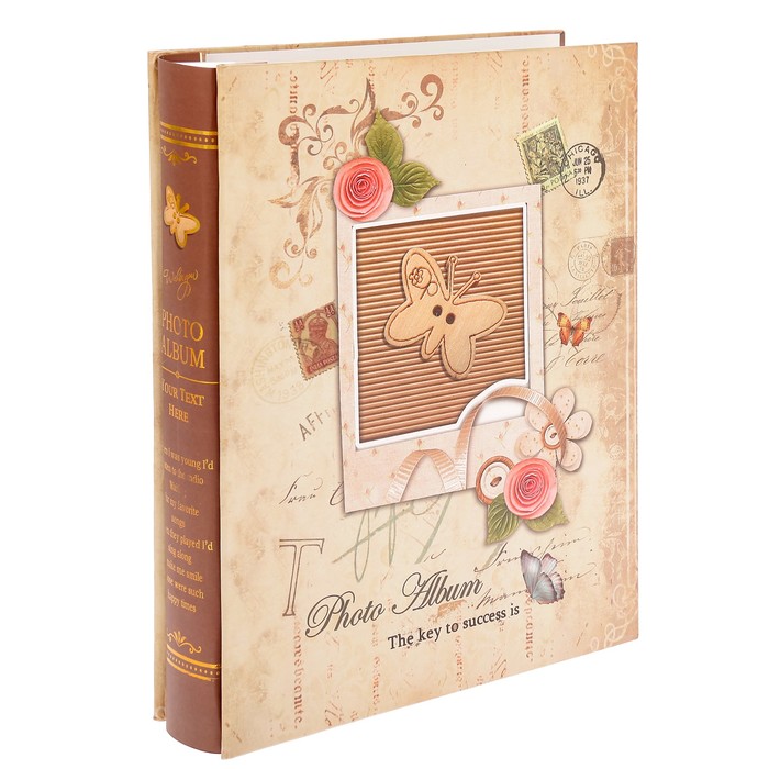 Фотоальбом магнитный 20 листов "Прекрасный день" в коробке золото МИКС 29,5х23х6 см